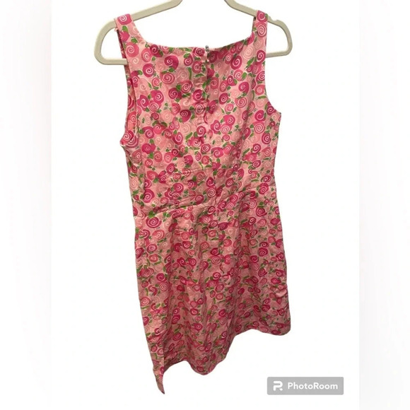 💖 Lilly Pulitzer Pink Rosette Shift Dress Size 8 – White Label Classic 🌸✨ - Picture 2 of 3